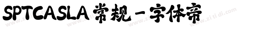 SPTCASLA 常规字体转换